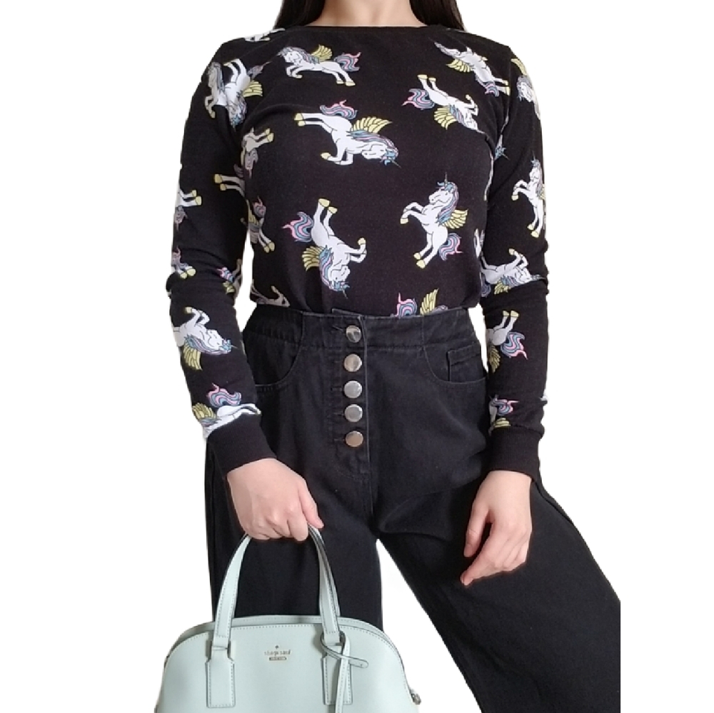 Unicorn Black Pullover